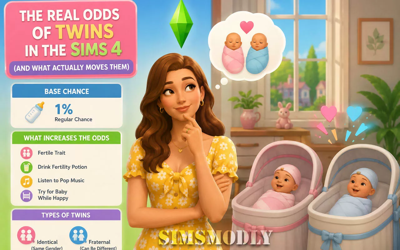 The Real Odds of Twins in The Sims 4 (And What Actually Moves Them)