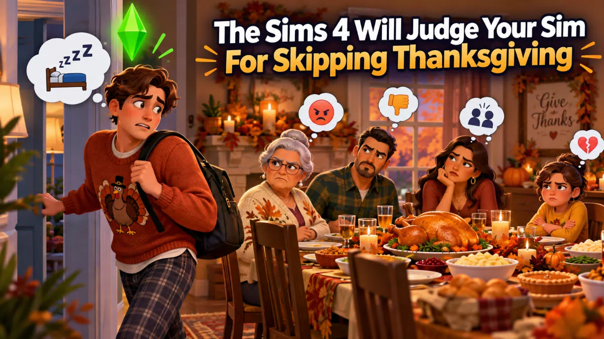 The Sims 4 Will Judge Your Sim For Skipping Thanksgiving